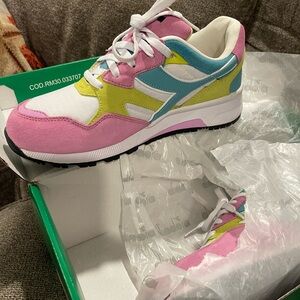 Diadora N9002 Lilac Chiffon/sunny Aqua Suede Sneaker Women's Size 6.5  New